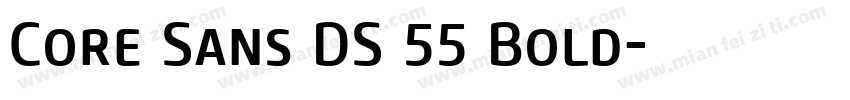 Core Sans DS 55 Bold字体转换